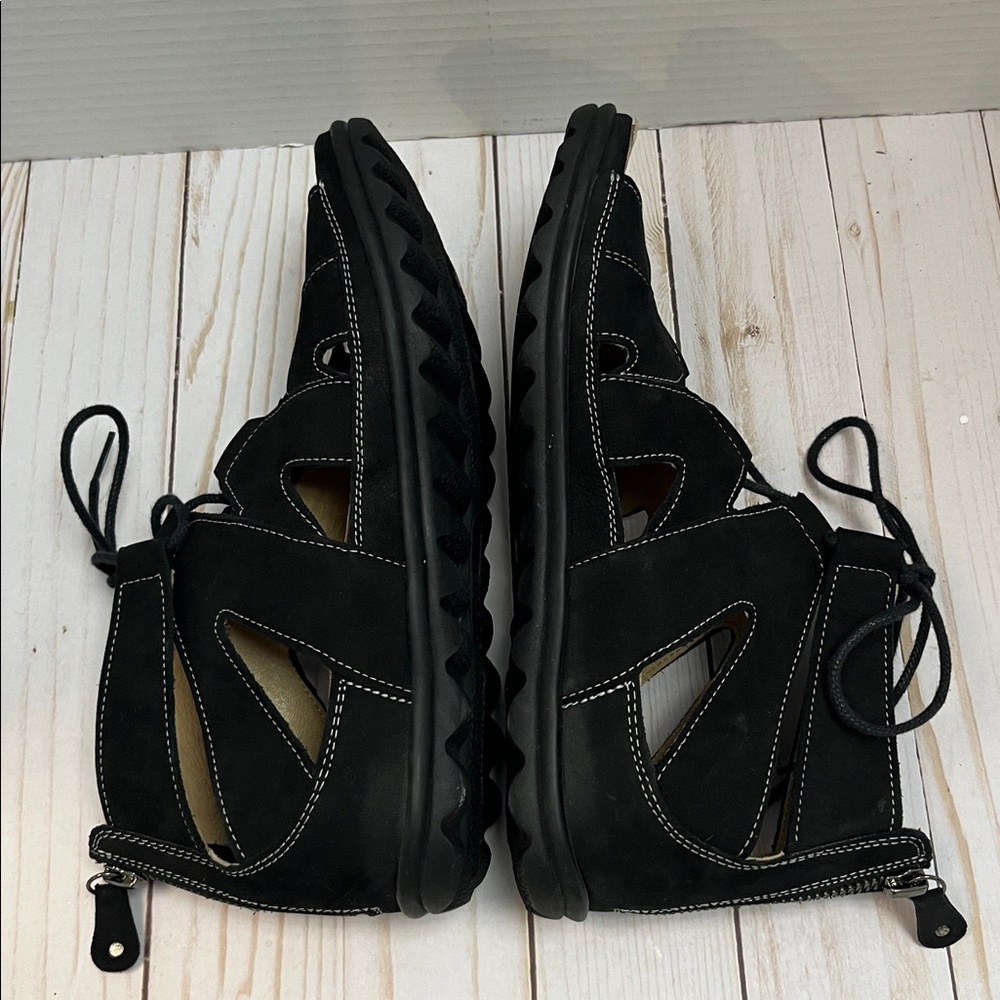 Hartjes Austria gladiator sandals. Zip & lace. Comfort insole. Suede.EUC.Size 37 - Picture 5 of 8